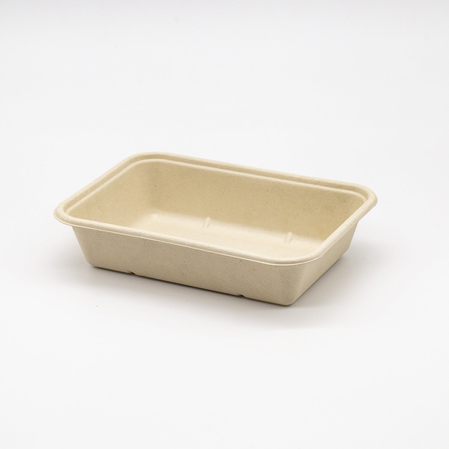50-PACK OF Fiber Natural 8.8”x6.5“x1.8" 1 compartment Rectangular Compostable Container 300 counts
