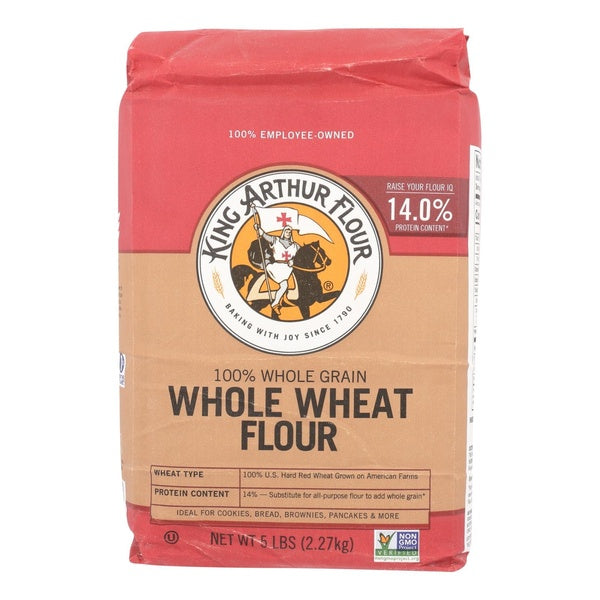 8-PACK OF Flour Wheat Whole King Arthur 5 lb