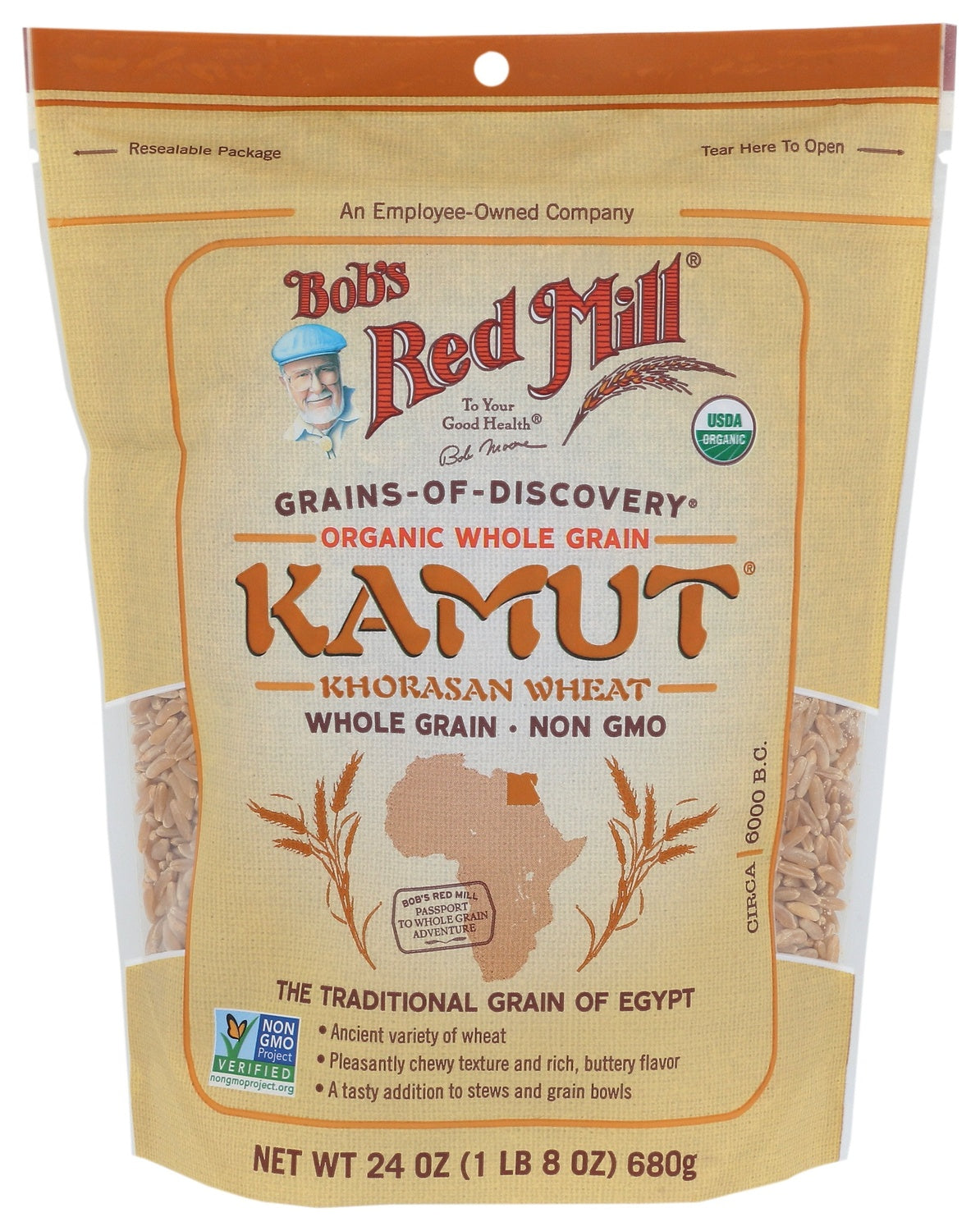 4-PACK OF GRAIN WHEAT KAMUT KHORASAN WHEAT