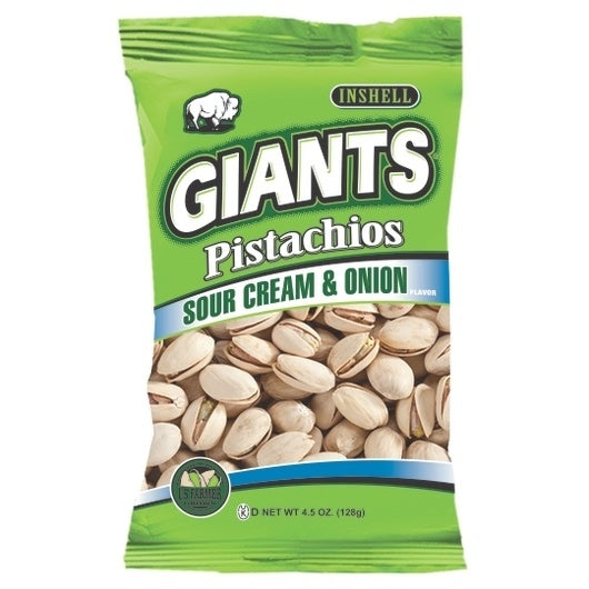 8-PACK OF Giants Pistachios Sour Cream Onion Giant Snacks Inc, 8 - 4.5 Oz