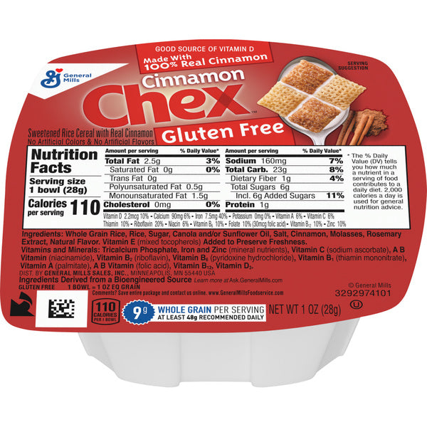 96-PACK OF CEREAL CINNAMON CHEX GLTN FR