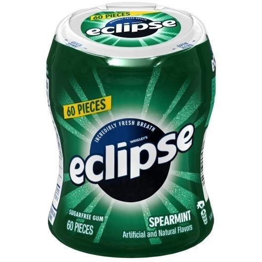 144-PACK OF Single Serve Spearmint Gum Eclipse, 18 - 8 - 18 Pc