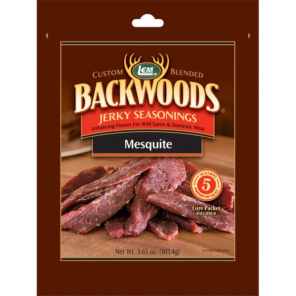 6-PACK OF SEASONING JERK LEM BACKWOODS MESQUITE JERKY SEASONING