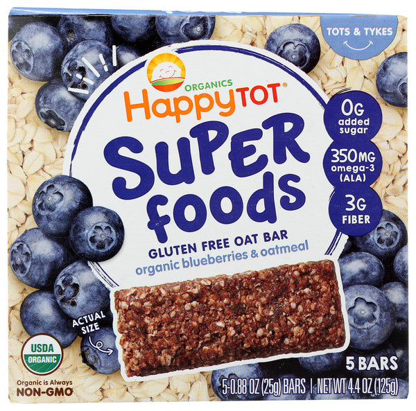 6-PACK OF Breakfast Bar Happy Tot 4.4 oz