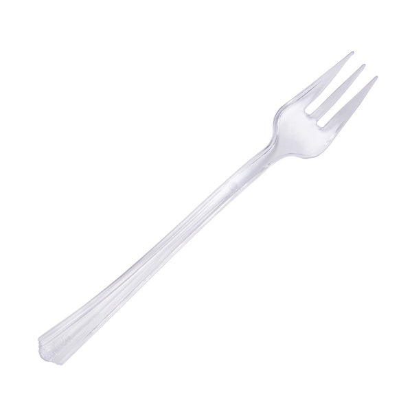 5-PACK OF FORK PLAS TST CLR PET 4.2IN
