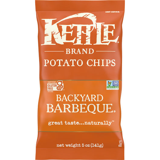 8-PACK OF Chips Backyard Bbq Kettle Foods Chips, 8 - 5 Oz