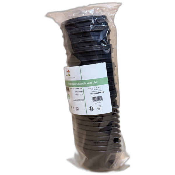 10 CT-PACK OF DISH CASSEROLE PLSTC BLK MINI