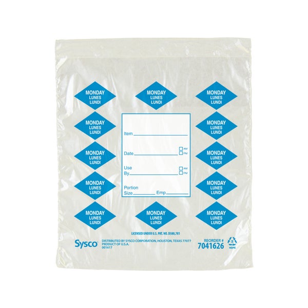 1-PACK OF BAG PLAS PRTN 6.5X7 BLU MON