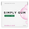12-PACK OF Gum Bubble Gum Sugar Free 15CT, Simply Gum