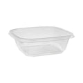 300-PACK OF Bowl Plastic Eco-Friendly Pactiv Corp. EarthChoice 32 oz. Square Recycled Plastic Bowl - Clear, 300 Count - Durable and Leak Resistant