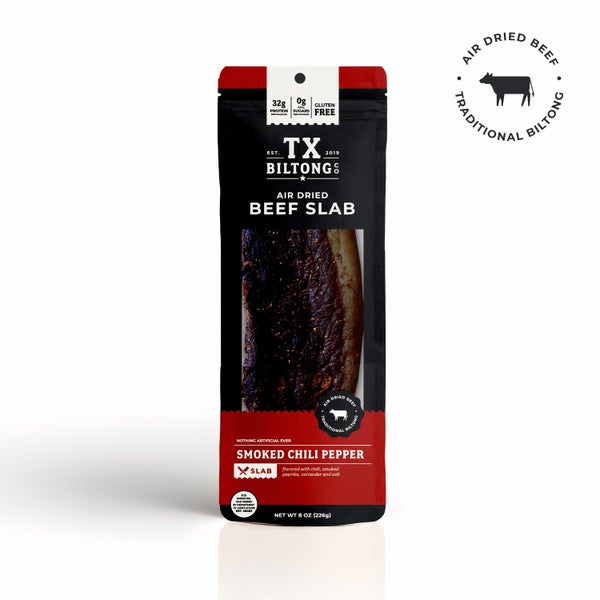 15-PACK OF Beef Smoked Chili Pepper Biltong Slab