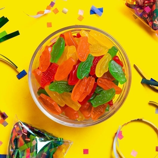 4-PACK OF Assorted Gummy Candy Bag Swedish Fish Candy, 4 - 1.8 Lb