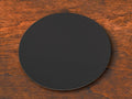 500-PACK OF COASTER RND PULPBRD 2SIDE BLK