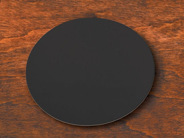 500-PACK OF COASTER RND PULPBRD 2SIDE BLK