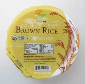 12-PACK OF Rice Brown Cooked Microwaveable Bowl Organic 12 X 7.4 Oz