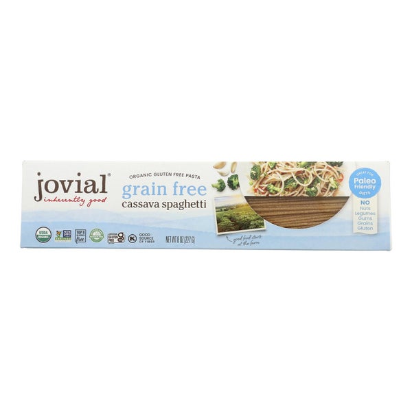 12-PACK OF Pasta Spaghetti Organic Cassava Jovial 8 oz
