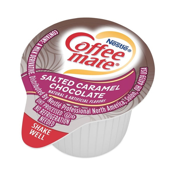 200-PACK OF Cream Salted Caramel Chocolate Liquid Coffee Creamer Mini Cups - Coffee-Mate 12314294 (200 Count)