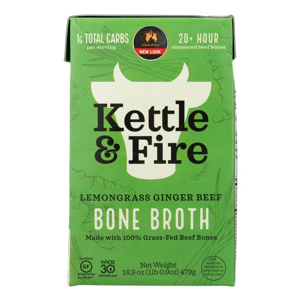 6-PACK OF Broth Beef Pho Kettle And Fire 16.9 fz