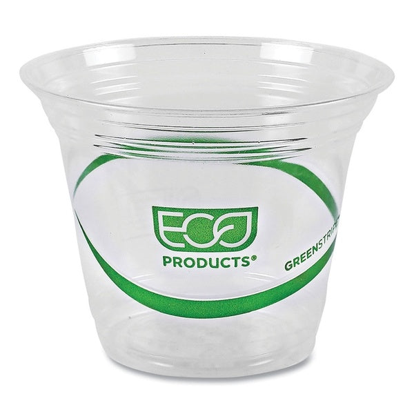 1000-PACK OF Cup Cold Eco-Products EP-CC9S-GS 9 oz. GreenStripe Compostable Cold Cups - Clear - Pack of 1000 for Sustainable Dining