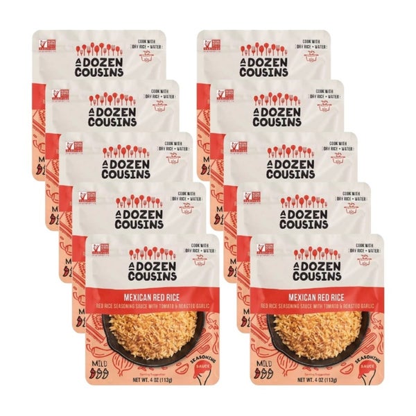 10-PACK OF Rice Mexican Red Sauce A Dozen Cousins 4 oz