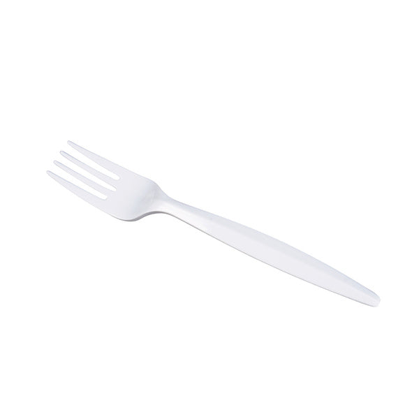 1000-PACK OF Fork Plastic Karat 1,000 ct PP Plastic Medium-Heavy Weight Forks Bulk Box, White