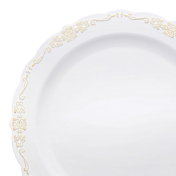 24-PACK OF Plate Appetizer 7.5" Vintage Rim