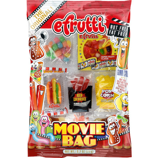 12-PACK OF Movie Bag Gummy Candy Efruiti, 12 - 2.7 Oz
