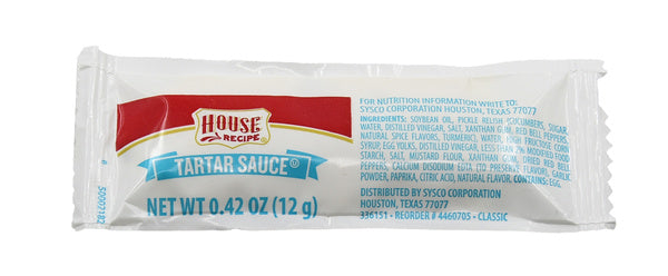 500-PACK OF SAUCE TARTAR PKT POLY
