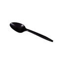 1000-PACK OF Teaspoon Plastic Karat 1,000 ct PP Plastic Medium Weight Tea Spoons Bulk Box, Black