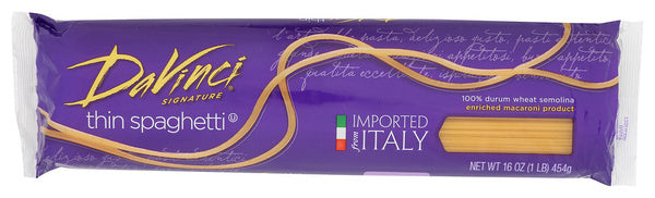 20-PACK OF PASTA SPAGHETTI THIN SPAGHETTI 16 OUNCE - CASE OF 20