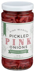 12-PACK OF Onions Pickled Red Garlic Herb, Pink Wagon Foods