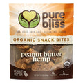 6-PACK OF Organic Snack Bites Peanut Butter Hemp, Pure Bliss Organics