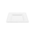 500-PACK OF Plate Square Karat Earth 8”x 8” Molded Fiber Square Plate, PFAS Free, White - 500 pcs