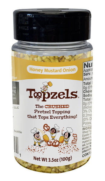 48-PACK OF Dessert Toppings Pretzel Bits Honey Mustard Onion Topzels, Pretzel Pete