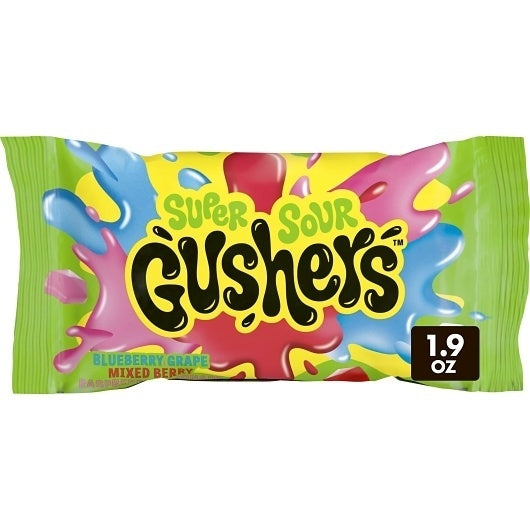108-PACK OF Super Sour Fruit Flavored Snacks General Mills, 6 - 18 - 1.9 Oz