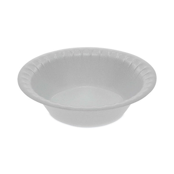 1250-PACK OF Bowl Foam Pactiv Corp. 5 oz. Unlaminated Foam Dinnerware Bowl - White - 4.5 in. Diameter - 1250 Count