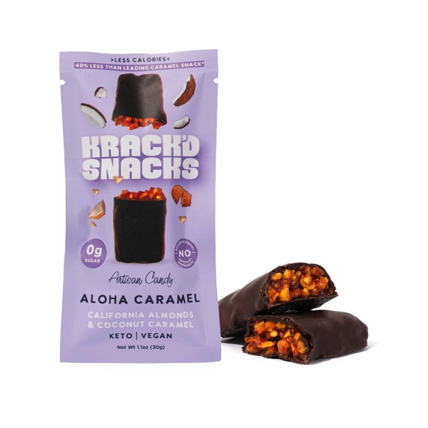 20-PACK OF Chocolate Dark, Vegan Aloha Caramel, Mindful Eats