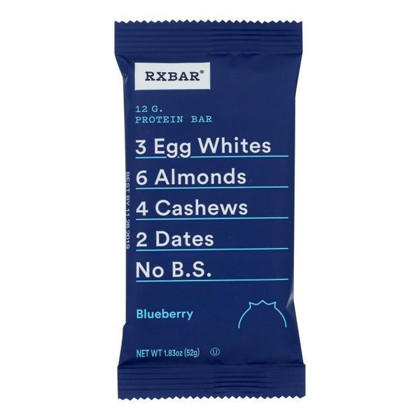 12-PACK OF SNACK BAR BLUEBERRY