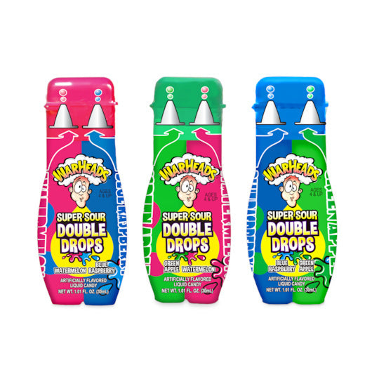 192-PACK OF Super Sour Double Drops Warheads, 8 - 24 - 1.01 Fo