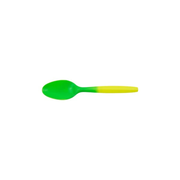 1000-PACK OF Teaspoon Plastic Karat 1,000 ct PP Plastic Medium Weight Color Changing Tea Spoons, Yellow to Green
