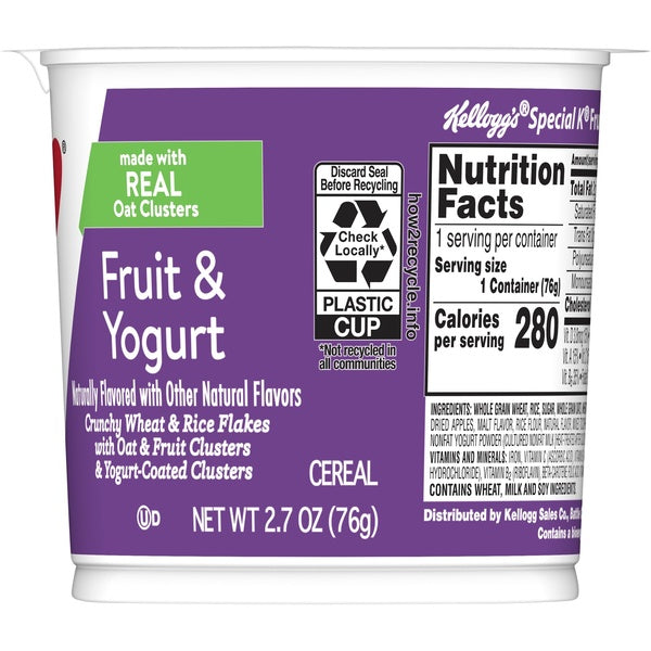 60-PACK OF CEREAL ASSORTED WELLNESS CUP
