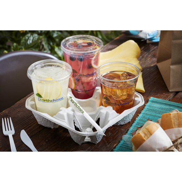 1-PACK OF TRAY CARRIER 4CUP MOLDED FIBR