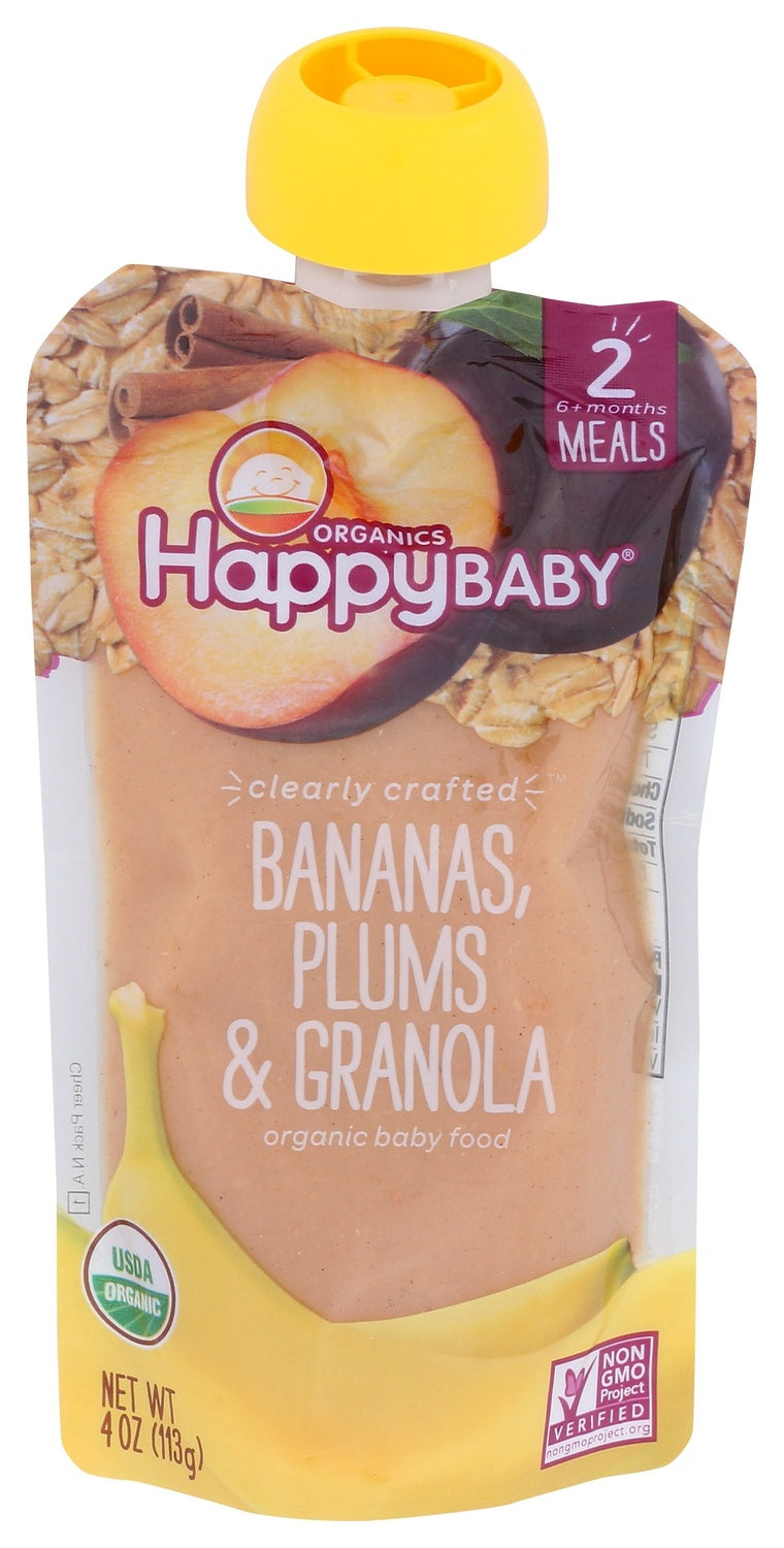 16-PACK OF FOOD BABY BANANAS, PLUM & GRANOLA