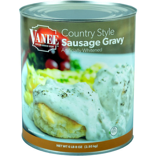 6-PACK OF Country Style Sausage Gravy Vanee, 6 - 104 Oz