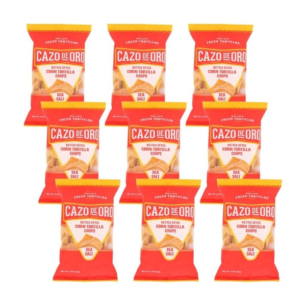 9-PACK OF Chip Tortilla Original Cazo De Oro 11 oz