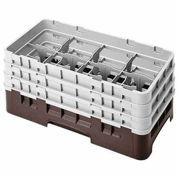 1 EA-PACK OF RACK GLASS BRN 8CMPT W/3 EXND