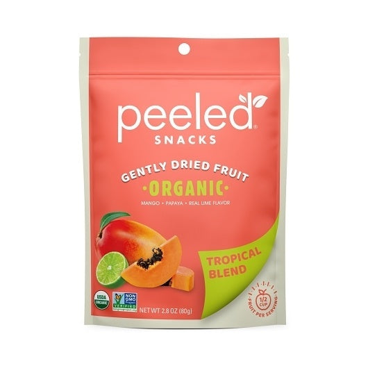 12-PACK OF Organic Dried Tropical Blend Peeled Snacks, 12 - 2.8 Cnt