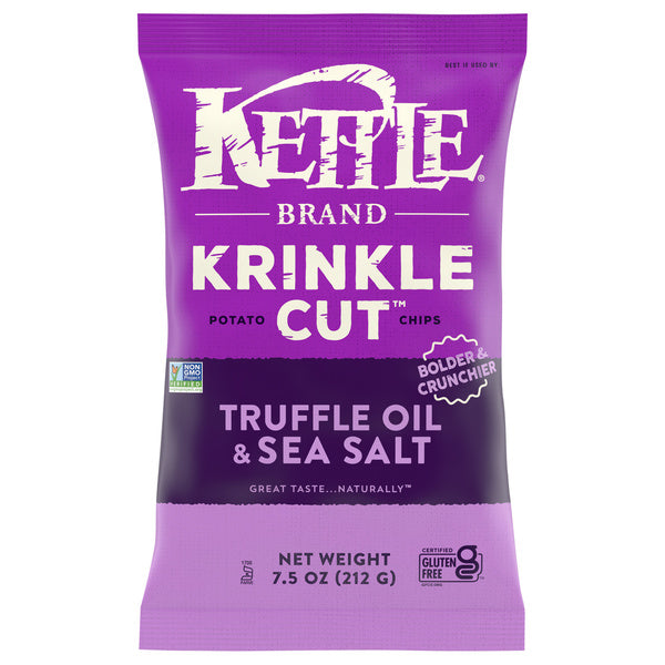 12-PACK OF Potato Chip Truffle Oil Kettle Foods 7.5 oz