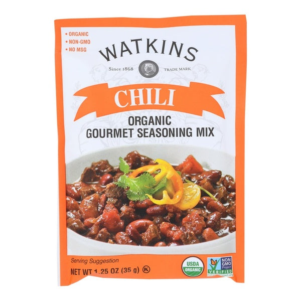 12-PACK OF Seasoning Chili Gourmet Mix Organic 1.25 oz 24 Pack