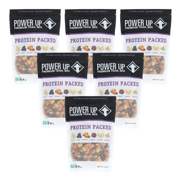 6-PACK OF Snack Trail Mix Protein Packed Power Up 6 oz